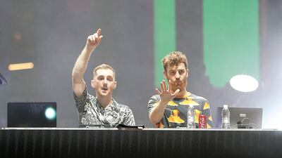 Members of Clean Bandit at Burj Park in Downtown Dubai on the second day of the DSF opening concerts in Dubai.