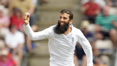 Moeen Ali's Test averages for England are 28.50 with the bat and 32.60 with the ball. Matt Dunham / AP