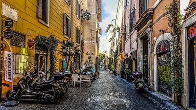 Rome's Trastevere neighbourhood was the only urban destination to feature in Airbnb's top ten posts last year.
