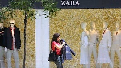 Shoppers across the Emirates are paying as much as 25 per cent more for major fashion brands compared to elsewhere in the world. AFP PHOTO MARC ALEX