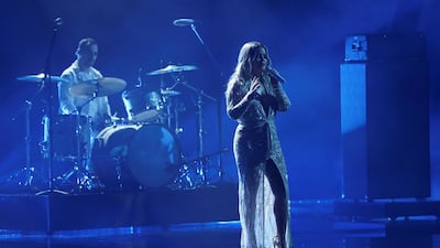 Maren Morris performs at the 54th annual Country Music Association Awards in Nashville, Tennessee. Reuters