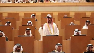 "I see in this term we are very weak," says Ahmed Al Shamsi, FNC member from Ajman. Fatima Al Marzooqi / The National