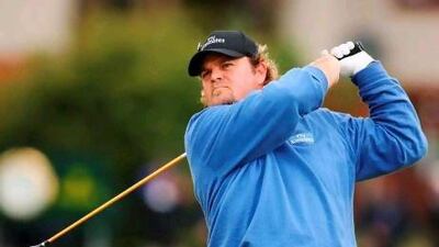 Ross Bain of Scotland barely made to the tee-off in South Korea.