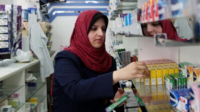 Samar Munir Alnasir, group manager at Modern Urban Pharmacy, one of the pharmacies in Abu Dhabi that delivers. Christopher Pike / The National
