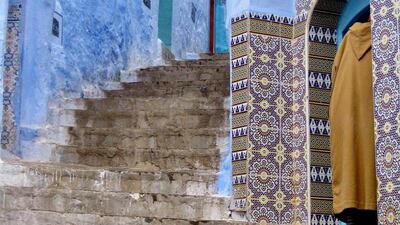 Legend has it that the walls were painted blue to keep mosquitoes away. Photo by Samar Al Sayed