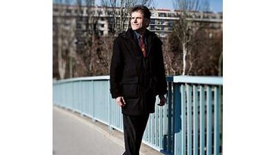 Adnan Azzam, activist and defender of immigrants' rights, in Paris.