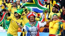 South Africa fans during the Opening Ceremony ahead of the 2010 Fifa World Cup at Soccer City Stadium on June 11, 2010 in Johannesburg, South Africa. Getty Images