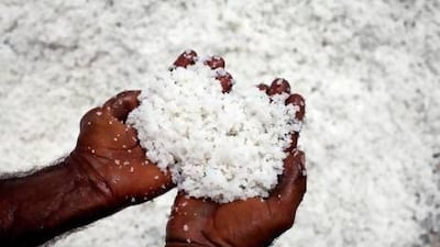 Salt causes your body to retain water, predominantly around your abdomen. Akhtar Soomro / Reuters
