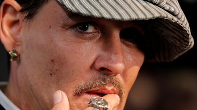 Johnny Depp has coulrophobia, a fear of clowns. Reuters