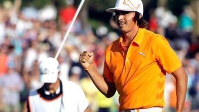 Rickie Fowler won his first PGA Tour title by clinching the Wells Fargo Championship. Chuck Burton / AP Photo