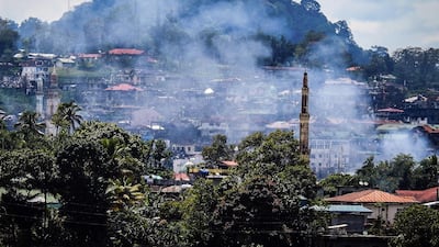 The battle for Marawi on the southern island of Mindanao in August 2017. AFP