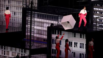 Entertainers perform during the Opening Ceremony of the Rio 2016 Olympic Games at Maracana Stadium in Rio de Janeiro, Brazil. Clive Mason / Getty Images