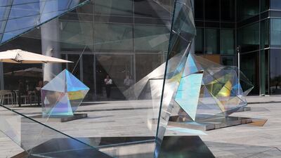 The structures were hand-bonded in the UAE