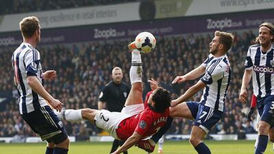 Right-back: Rafael da Silva, Manchester United. The most influential player on the pitch as United won 3-0 against West Bromwich Albion. Showed terrific stamina. Darren Staples / Reuters