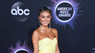 Agnez Mo arrives at the American Music Awards on Sunday, November 24, 2019, at the Microsoft Theatre in Los Angeles. AFP