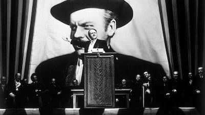 Orson in 'Citizen Kane'.Getty Images
