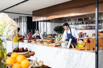 Breakfast at Dining Room offers buffet and a la carte options. Photo: Hyatt