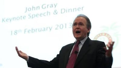 John Gray has sold millions of books. Jeffrey E Biteng / The National