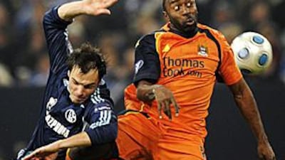 Struggling Manchester City hope for a repeat of their 2-0 away victory over Schalke in November when they play the in-form Hamburg in the Uefa Cup quarter-finals tonight.