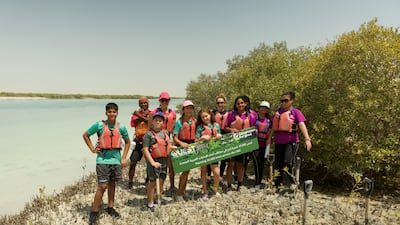 The National Day Mangrove Project aims to fulfil the UAE’s pledge to plant 100 million mangroves by 2030. Photo: Mangrove Project