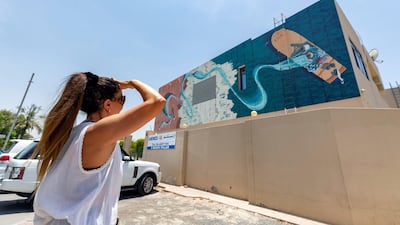 Street art and graffiti on Jumeirah Beach Road, Dubai. Chris Whiteoak / The National