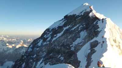 Climbers make their way to the summit of Everest. 11 people have died this season Reuters