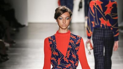 Daring to be different: unexpected layering look as demonstrated by catwalk models for Karen Walker. Edward James / WireImage