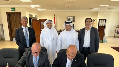 Al Dahra and Abu Dhabi Exports Office (Adex) sign a deal to supply wheat to Egypt for five years. Al Dahra