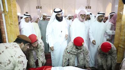 The funeral of Jassim Abdullah Al Tanaiji in Ras Al Khaimah. WAM