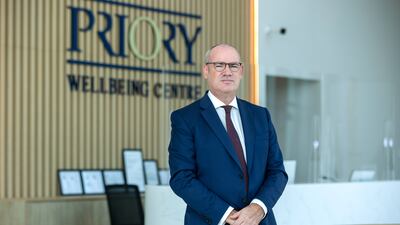 Will Goodwin, chief operating officer for Priory Group Middle East. The UK's Priory Group has opened a new branch in Abu Dhabi, its second in the UAE, which will diagnose and treat adults and children. Victor Besa / The National