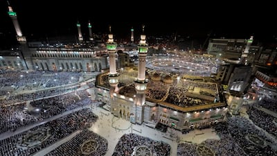 People pray at the Grand Mosque in Makkah during Hajj. Reuters