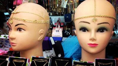 Necklaces for sale in one of the many shops of Dragon Mart. Jaime Puebla / The National