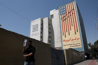 An anti-American mural in Tehran. Reuters