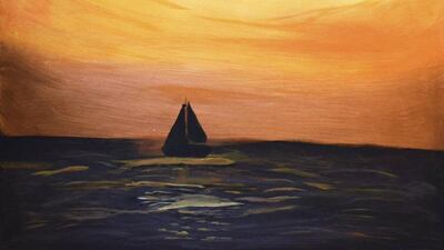 A selection of the paintings by residents of the Dubai Foundation for Women and Children that will be shown at the first exhibition to be held next month of work done by these women who are survivors of domestic violence, child abuse and human trafficking. Volunteers from the Dubai International Art Centre held art workshops with these women that helped ease their stress and express their creativity. Courtesy: Dubai Foundation for Women and Children