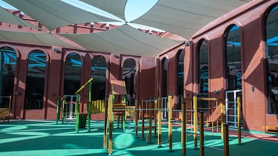 The outdoor playground at the new Russian School of Abu Dhabi.