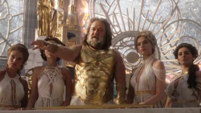 Fellow Oscar-winning actor Russell Crowe as Zeus.