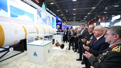 The four-engine Yildirimhan missile could theoretically hit targets in much of Europe, Asia and Africa. Photo: Turkish Ministry of National Defence / X