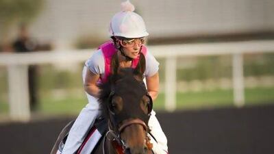 Jockey Chantal Sutherland rode Game On Dude at the Dubai World Cup in March. Caren Firouz / Reuters