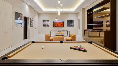 Space for entertaining: a billiards room. Courtesy Luxhabitat Sotheby's International Realty