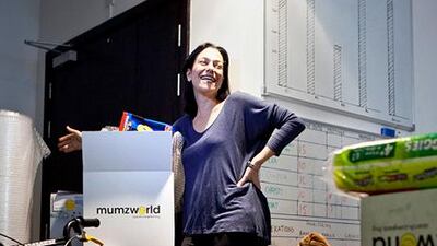 Mona Ataya, a mother of three, founded the online store mumzworld, which sells mother and child-care products. Silvia Razgova / The National