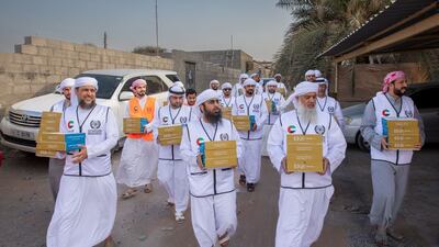 Meals are being issued at Ramadan tents and labour accommodation. Photo: Wam
