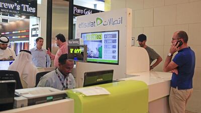 Etisalat said the speed upgrade was a response to the rise of social media and business applications used by its business customers. Sarah Dea / The National