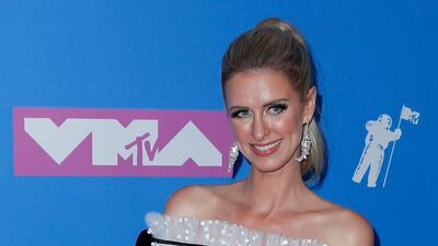 Nicky Hilton Rothschild (what a double-barrel) in cold shoulder Valentino. Photo / EPA