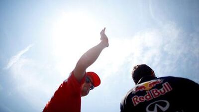 Red Bull will neither deny nor confirm whether Fernando Alonso, left, is a contender to replace Mark Webber, right.