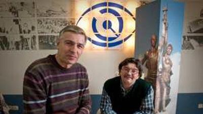 Yevgeny Vyshenkov, left, is a trained Arabic linguist and a former police detective, while Andrei Konstantinov, right, served as a military interpreter in Libya and southern Yemen.