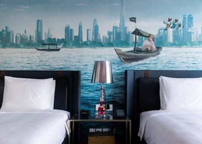 The rooms are inspired by Dubai Creek. Reem Mohammed/The National