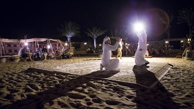 A performance during desert safari. Reem Mohammed / The National