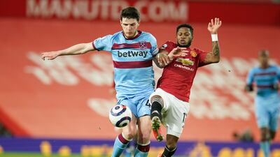 Declan Rice, 5 - Left wincing by a Scott McTominay challenge after five minutes and his night was summed up when his overhit cross drifted out of play in the closing stages as his side pushed for an equaliser. AP