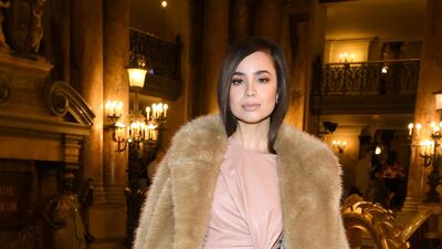 Sofia Carson attends the Stella McCartney show (Photo by Pascal Le Segretain/Getty Images)