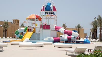 Children can enjoy the waterpark at the five-star resort